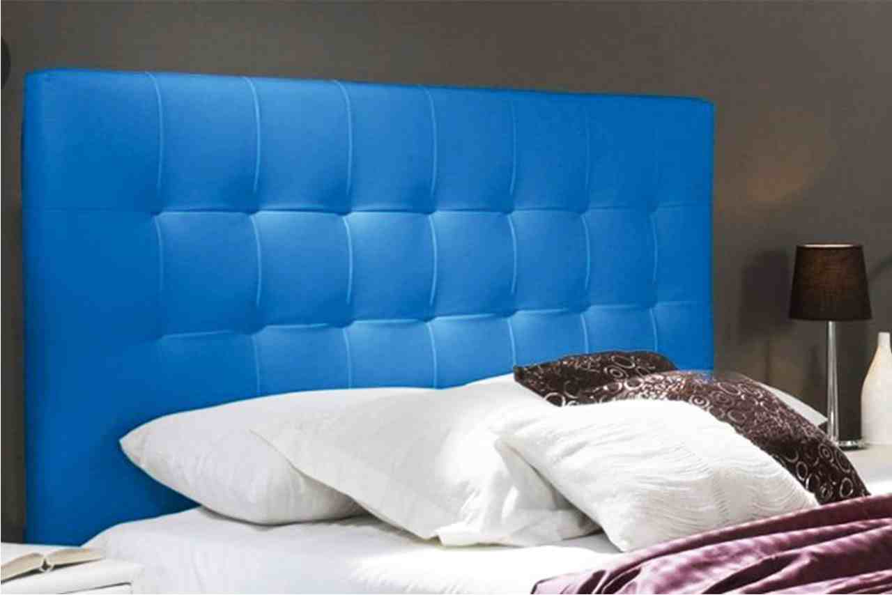 cabecero cama azul eléctrico